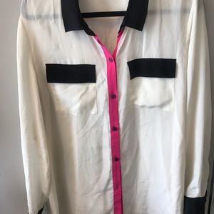 Long sleeve Cream Blouse